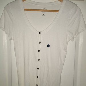 Hollister Button Up T-shirt NWT